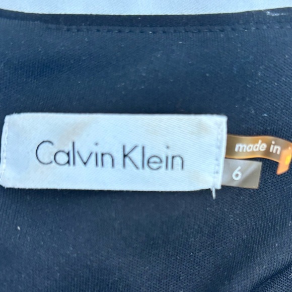 Calvin Klein Sleeveless Black Sheath Short Dress women’s size 6 - Picture 9 of 9